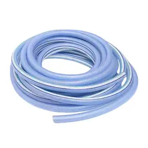 Factory Wholesale 1-1/2" Flexible fiber spiral transparent hose clear reinforced flexible pvc duct hose