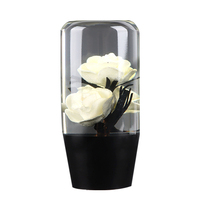 Warna-warni bunga kristal 10cm Universal mobil aksesoris tombol Shift bunga mekar Resin kristal kenop geser roda gigi