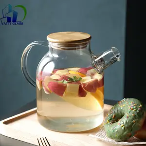 Чайник с уникальным дизайном, жаропрочный чайник из боросиликатного стекла с ситечком