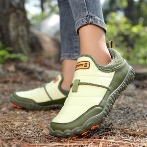 Unisex Snow Boots Waterproof Warm Anti Slip Rubber Outsole Winter Outdoor <b>Ankle</b> <b>Bootie</b> Plush Lining EVA Midsole Synthetic Upper - Product Image 3