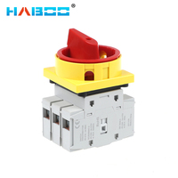 HABOO 3P 4P 690V 16/20/32/40/63/80/100A Interrupteur-sectionneur isolant avec verrouillage et commande d'alimentation ON-OFF sur panneau