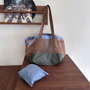 Sac fourre-tout personnalisé grande capacité 2026, sac de shopping tendance avec poignée, sac de plage en gros avec logo imprimé - Product Image 5