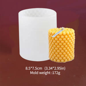 XINCHOUT-Molde cilíndrico de silicona para velas, espiral creativa, fabricación de velas cilíndricas, pilar de aromaterapia, artesanal - Product Image 4