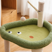 Arbre à chat en forme d'avocat en gros avec balles en sisal, tour de jeu en peluche pour chat, jouet interactif pour chats