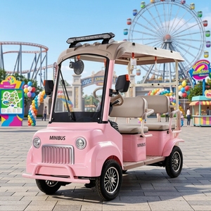 Voiture de tourisme miniature 4 places avec toit, véhicule à quatre roues à faible vitesse pour parcs panoramiques et déplacements quotidiens en famille - Product Image 2