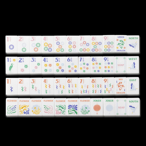 2026 Más Vendido Lujoso Juego de Fichas de Mahjong Americano de Acrílico de 160 Piezas con Tapete, Juego de Mahjong, Regalos de Casino, Entretenimiento - Product Image 1
