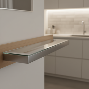 Panel de Vidrio Templado de 31.5x4.7 Pulgadas, Transparente, Rectangular, Diseño Minimalista para Decoración y Aplicaciones de Construcción - Product Image 2