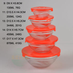 Gran oferta de cuencos de vidrio de borosilicato alto, juego de ensaladeras con tapa - Product Image 6