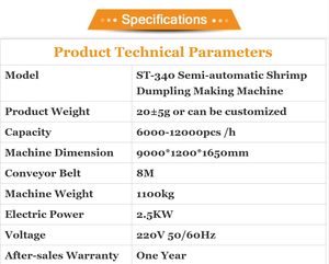 Máquina para Hacer Jiaozi de Cristal Chengtao Maker Equipment, Línea de Producción de Máquinas Chengtao Maker, Máquina para Hacer Dumplings de Camarones - Product Image 2