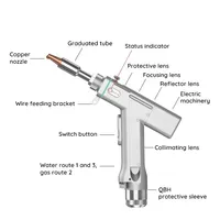 Soudeuse laser à fibre optique portable et refroidie par air, nouveau design, avec source laser en option, pour usine