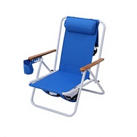 Nouvelle chaise pliante en métal pour le camping en plein air, la plage, chaise longue réglable et portable pour le bureau, le camping, les siestes