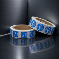 Étiquettes RFID NFC pré-imprimées en papier couché ISO14443A 13,56 MHz