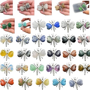 Venta al por mayor de abejas de cristal transparente talladas en ojo de <span class=keywords><strong>tigre</strong></span> y ágata para decoración - Product Image 1