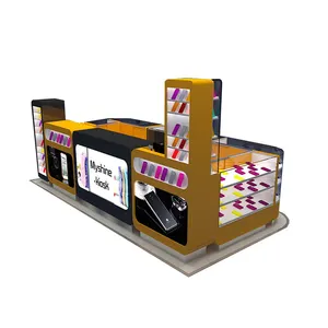 Kabinet Display Aksesori Ponsel Desain 3D Penangkap Mata Modern Display Casing Ponsel