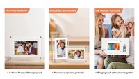 Cadre photo numérique 10,1 pouces avec écran tactile en acrylique, décoration d'intérieur, cadeau