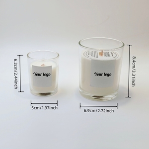 Bougie parfumée artisanale <span class=keywords><strong>de</strong></span> qualité supérieure en cire <span class=keywords><strong>de</strong></span> soja dans un bocal en verre <span class=keywords><strong>transparent</strong></span> moderne avec aromathérapie pour la décoration <span class=keywords><strong>de</strong></span> la maison pendant Diwali et Ramadan - Product Image 4