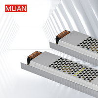 Transformador impermeable ultrafino de CA CC para interiores de 12V/24V, fuente de alimentación conmutada SMPs de 60W-500W para la industria de controladores de luz LED