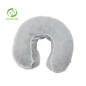 ปลอกหมอนรองศีรษะแบบใช้แล้วทิ้ง รูปตัวยู ผลิตจากผ้าไม่ถักทอ 100%PP/SMS บรรจุ 50 ชิ้น/ถุง สำหรับร้านเสริมสวย สปา นวด และความงาม - Product Image 5