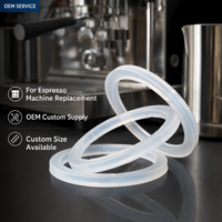 Joint plat en caoutchouc silicone de qualité alimentaire pour machine à expresso commerciale – Pièces de rechange d'étanchéité – Fourniture OEM