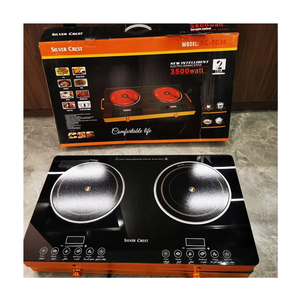 Estufa de inducción inteligente portátil Ac blanco 2000W estufa de inducción eléctrica placa de inducción dual con campana <span class=keywords><strong>integrada</strong></span> - Product Image 6