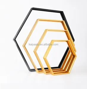 Multiple specifications and models customized hexagonal picture frame mirror frame