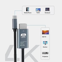 Cable USB-C a HDTV 4K 60Hz 2M de Cobre Puro para iPhone/Computadora/Laptop/iPad - Accesorios para HDTV y Computadora/Laptop