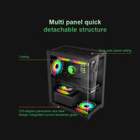 Boîtier PC ITX MATX ultra-robuste 40HQ 1470 pièces en gros direct usine Châssis d'ordinateur de bureau avec ports USB 3.0