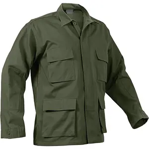 BDU US Woodland Rip stop camouflage jacket BDU Uniform Tactical polycotton Men's Combat Uniform shirts