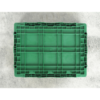 Caisse en plastique durable pliable et empilable, panier de rangement en maille de qualité alimentaire, bac de rangement empilable