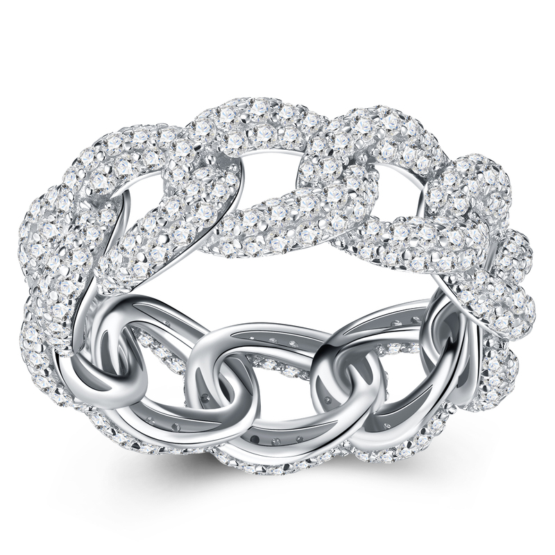 925 Sterling Silver Micro Setting Ring