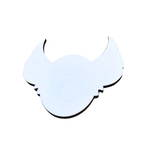 Insignia de ala de <span class=keywords><strong>MDF</strong></span>, Logo personalizado conmemorativo, sublimación de ala de Ángel con Pin, novedad - Product Image 2