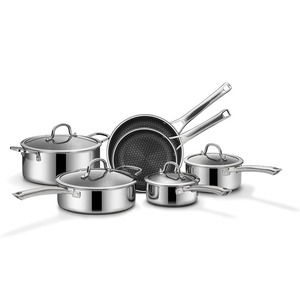 Sartén Antiadherente de Acero Inoxidable 316 con Diseño de Panal de Abeja General Chef, Compatible con Inducción y Gas, para Cocinar Filetes - Product Image 4
