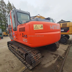 Excavadora Hitachi con buen mantenimiento en existencias para limpieza de residuos agrícolas y proyectos fluviales - Product Image 4