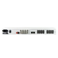 Multiplexeur vocal 16 canaux de haute qualité Fxo Fxs 4E1 4FE Convertisseur téléphonique vers fibre
