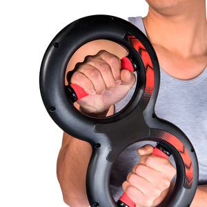 جهاز تدريب متعدد الوظائف لليد والساعد بتصميم رقم 8، إصدار محسن مع نوابض لتقوية المعصمين - Product Image 2