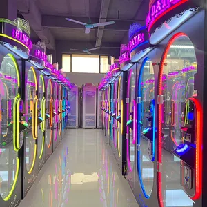 Sikke işletilen Arcade oyun makineleri pembe tarih kesim Ur ödül oyuncaklar otomat ödül hediye makinesi