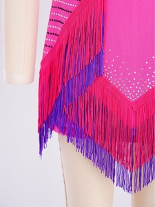 6-16 Kids Girls <b>Dance</b> Costume Designers Latin <b>Dance</b> Outfit Crop Top With Skirt For Performance Competition <b>Dance</b> Performances - Product Image 5