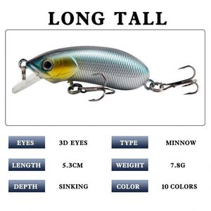 Wholesale Topline 50cc Hard Plastic <b>Float</b> Minnow Lure 3D Eye <b>Fishing</b> Lure with Treble Hooks for Sea Bass Wobbler Artificial Bait - Product Image 4