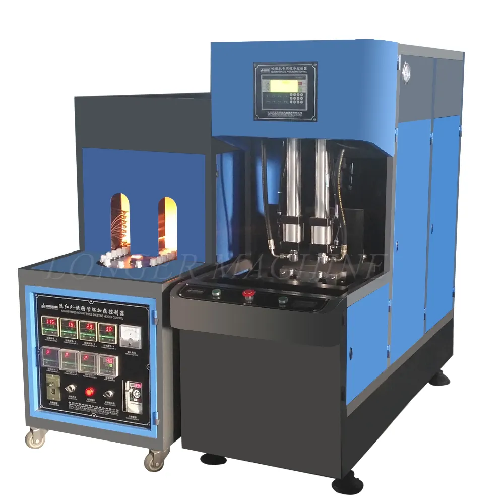 Ручная машина для выдувного формования, производство бутылок 100 мл/500 мл/1 л/2 л составляет 700-1000 шт./час, машина для производства пластиковых бутылок.