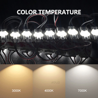 Entrepôt UE SMD 2835 DC12V 1 Module LED à injection de lumière 0.6 Watt IP65 Rétro-éclairage décoratif étanche pour enseigne de lettres