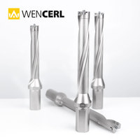 WENCERL Plaquette de foret diamantée couronne Wcmx040208 6D 8D 35mm, forets indexables pour trous profonds pour machine de tournage CNC