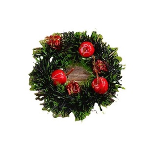 Hot Selling <b>Christmas</b> Decorations 12cm <b>Christmas</b> Rattan Wreath <b>Christmas</b> <b>Tree</b> Pendant <b>Mini</b> Wreath for Festival Party Ornament - Product Image 6