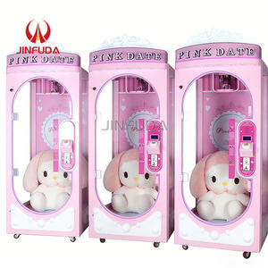 Máquina de Juego <span class=keywords><strong>Arcade</strong></span> Operada con Monedas, Diseño de Muñeca Rosa, Directo de Fábrica, Metálica Resistente, para Interiores, Juego de Habilidad con Grúa y Dispensador de Premios - Product Image 6