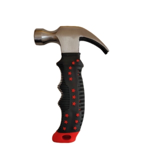 Mini Claw <strong>Hammer</strong> Forged Steel Stubby <strong>Tack</strong> <strong>Hammer</strong> with Shock-Absorbing Plastic Handle for Driving and Pulling Nails - Product Image 1