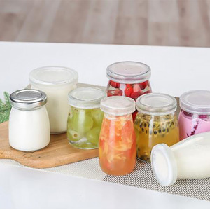 Scooscope — gobelet avec couvercle, étiquette privée, <span class=keywords><strong>100ml</strong></span> 200ml, pour du lait clair, pouding, gelée, yaourt, Mousse, tasse en verre - Product Image 3
