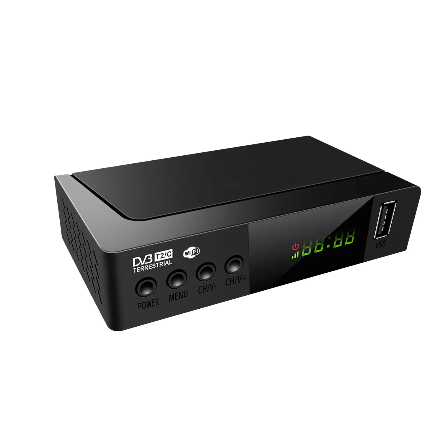 Tv Box Suppliers Network Set-top Box Full HD Digital Tv Receiver H.264 MPEG4/Hevc H.265 DVB-T2 Receiver