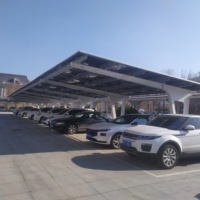 Structure de montage de carport solaire photovoltaïque imperméable de haute qualité pour le stationnement de voitures à domicile et les stations de recharge de véhicules électriques