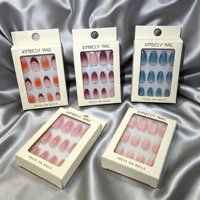 Faux ongles magnétiques personnalisés effet œil de chat, scintillants Aurora, en gel souple, pour vente en gros, OEM, marque privée