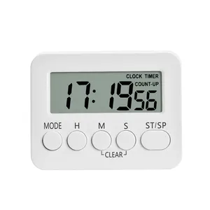 Newest Large Display 24 Hours Dual Timer clock Countup Countdown Kitchen Timer With Magnetic Hanging