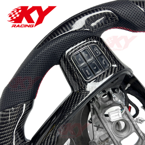 Volante Deportivo de Fibra de Carbono con Calefacción para Chrysler 200 300 300C S Grand Voyager SRT 2011-2014 - Product Image 2